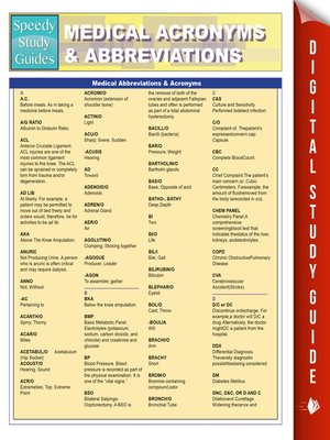 cover image of Medical Abbreviations & Acronyms